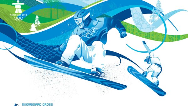 Зимние виды спорта иллюстрации