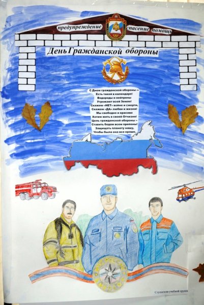 Плакат ко Дню МЧС