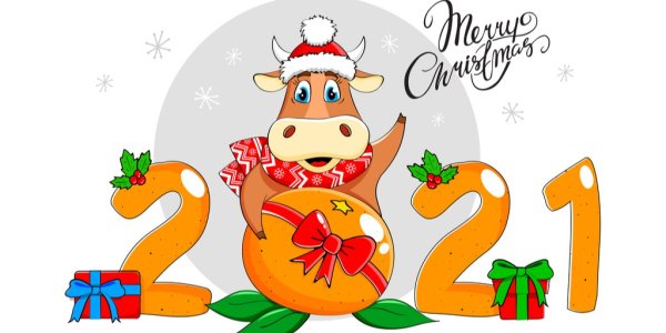 Плакат на новый год 2021 год