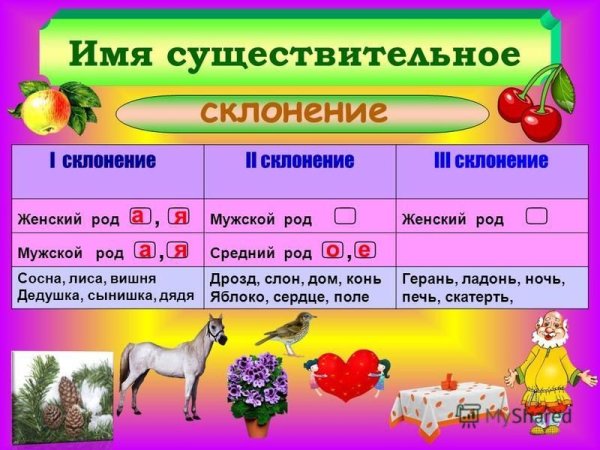 Имя существительное наглядность