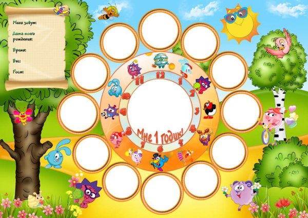 Рамка первый год жизни