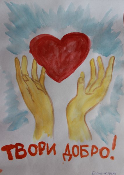 Плакат на тему доброта