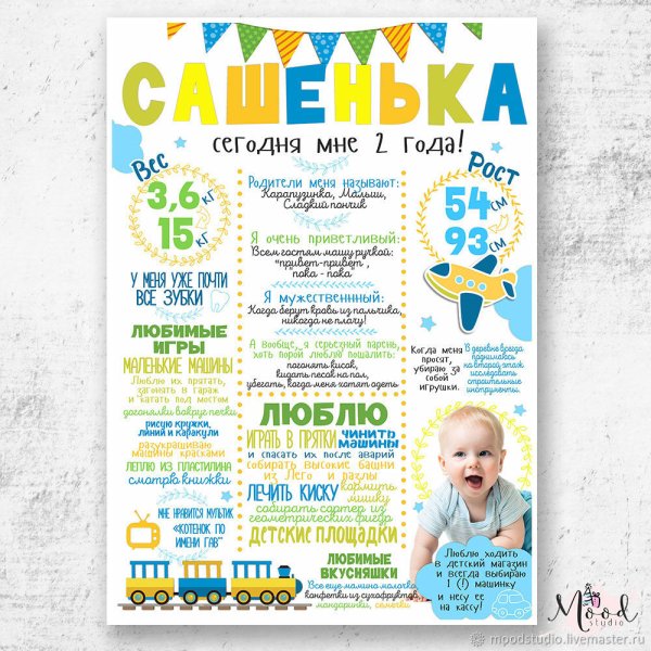 Постер достижений в детском