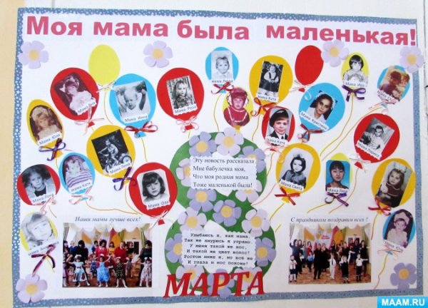 Поздравительный плакат для мамы