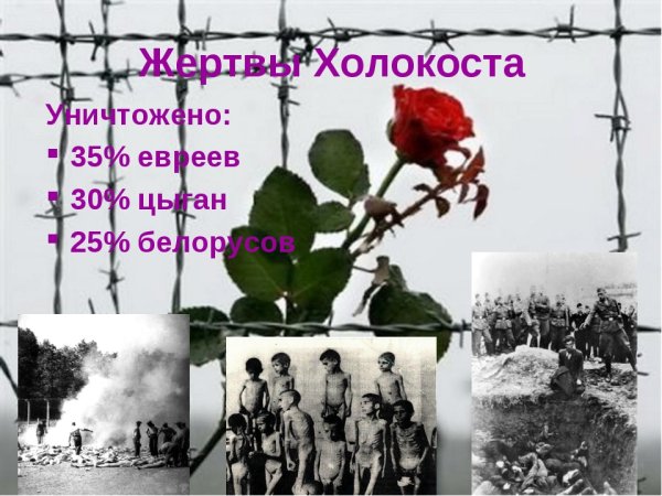 О памяти Холокоста стихи