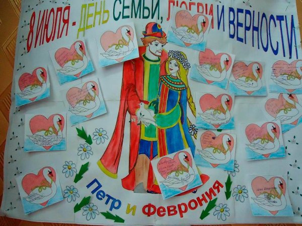 Плакат день семьи любви и верности