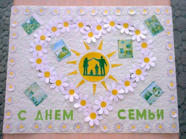 Плакат день семьи любви и верности