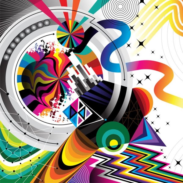 Графическая композиция цветная