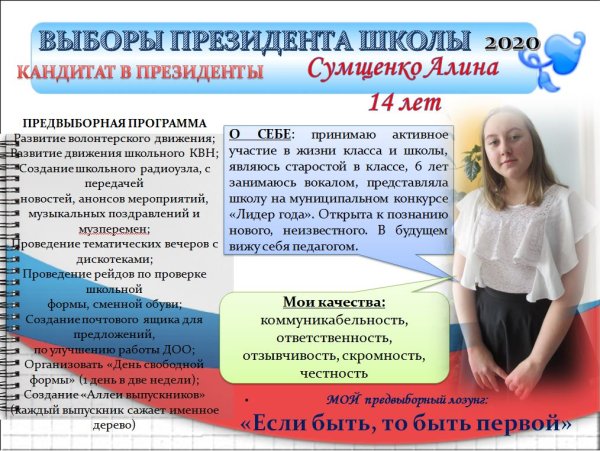 Выборы президента школы