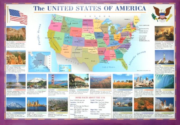 Плакат на тему США