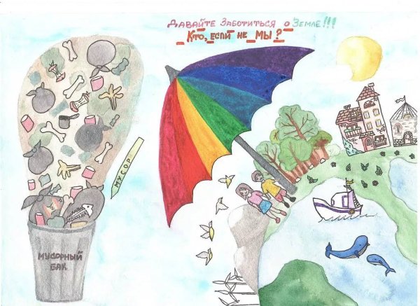 Мы против мусора плакат