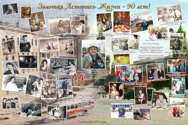 Стенгазета бабушке на юбилей