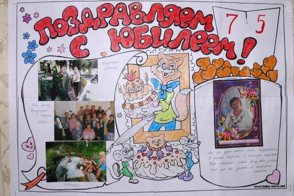 Плакат поздравление с днем рождения