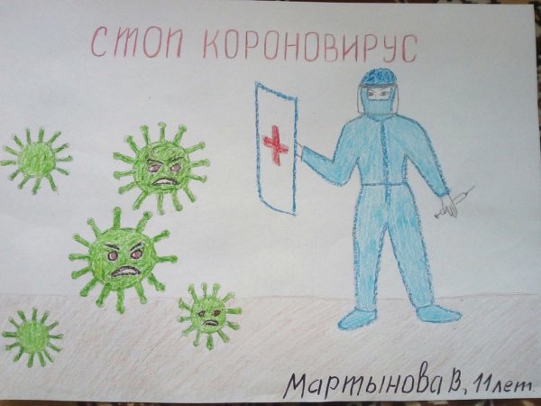 Рисунок стоп коронавирусу