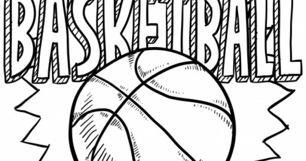 Баскетболист кидает в кольцо рисунок