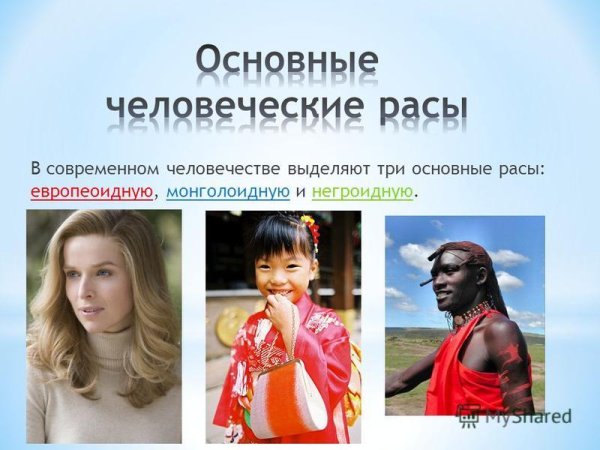 Расы и народы земли