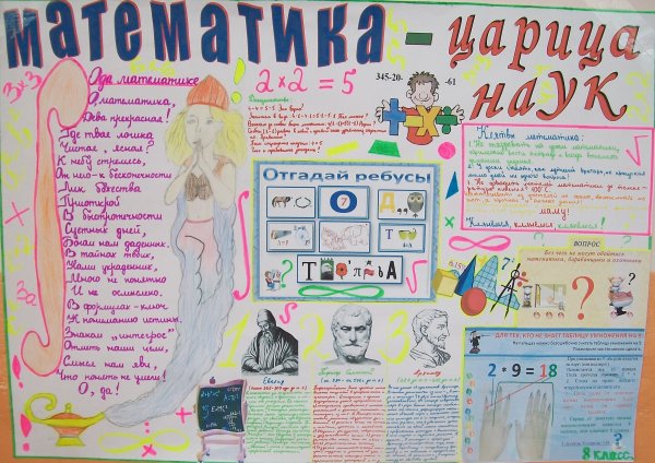 Плакат на день математики