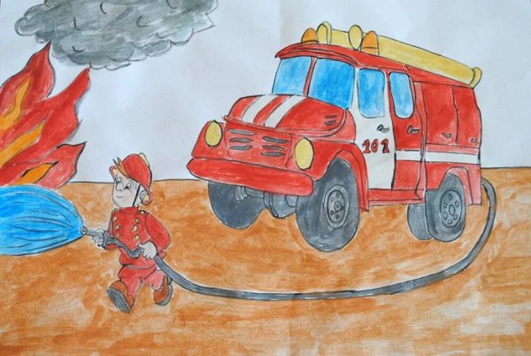 Рисунок пожарная безопасность