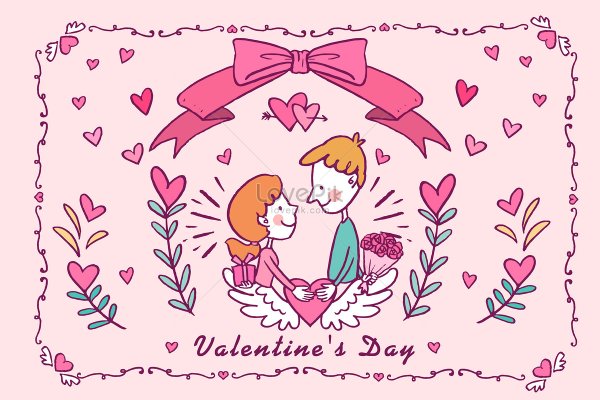 Раскраски на 14 февраля