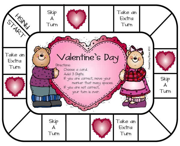 St Valentine's Day Card раскраска