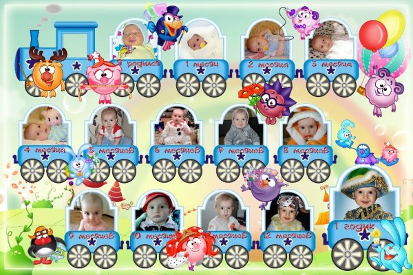 Плакат с датами дней рождения в садике