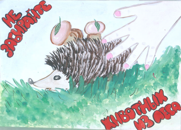 Плакат берегите животных