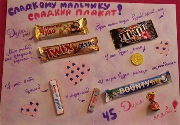 Плакат любимому на день рождения