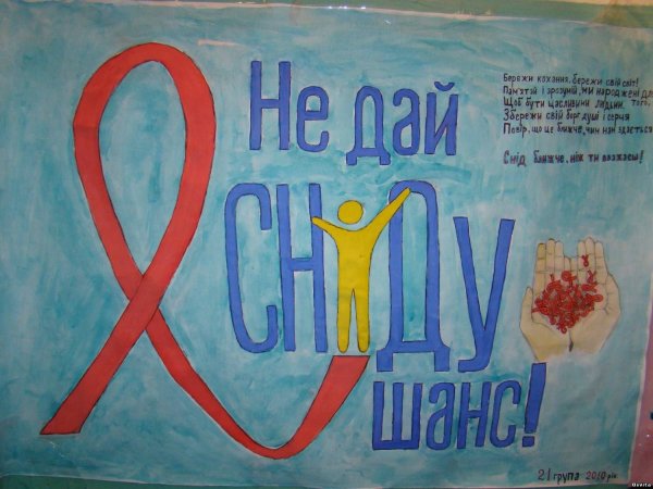 Рисунок на тему СПИДУ нет