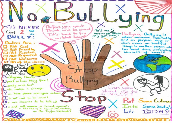 Плакат на тему буллинг детей