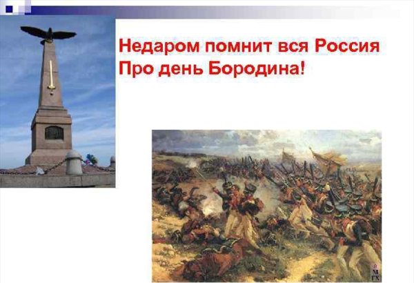 Проекты по истории война 1812 года Бородинская битва