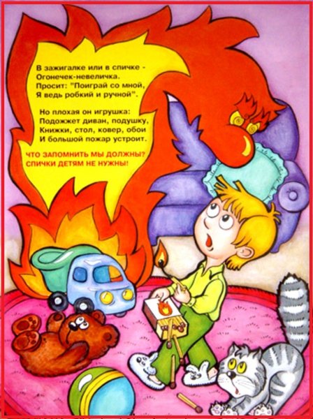 Плакат на тему пожарная безопасность