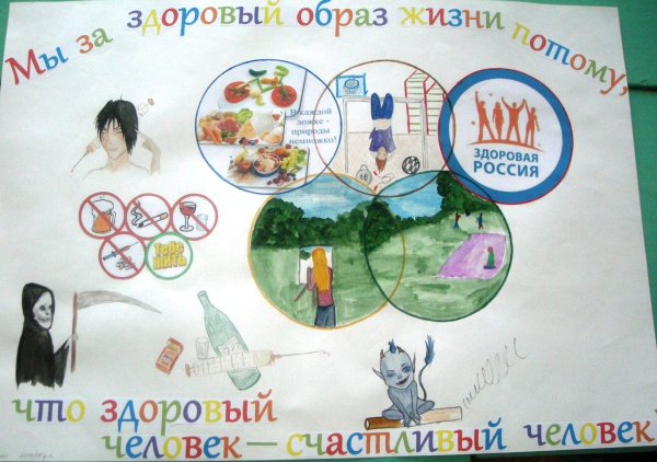 Плакат на день здоровья в школе