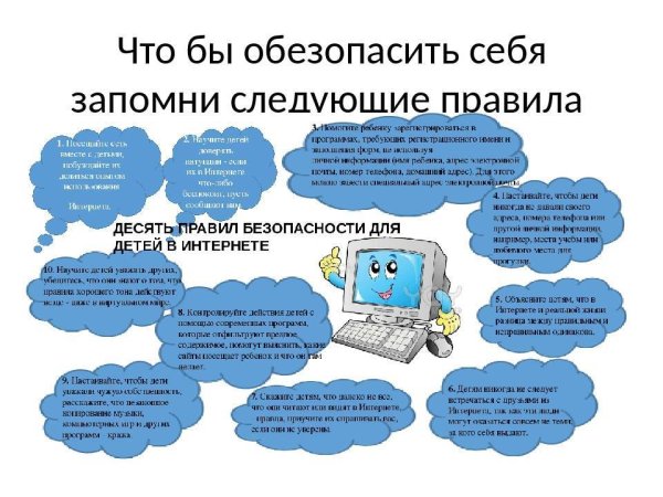 Правила безопасности в интернете