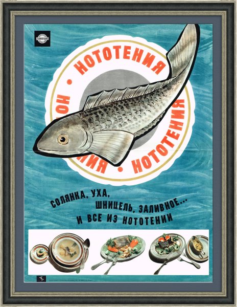 Советская реклама рыбы