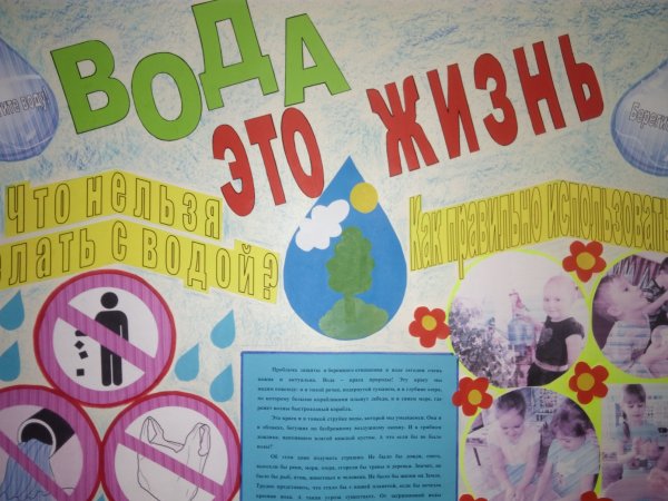 Плакат на день воды