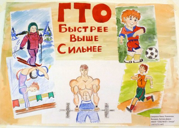 Прикольные карикатуры про ГТО