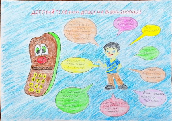 Телефон доверия рисунок