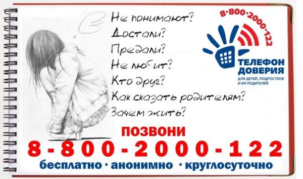 Рисунок телефон доверия для детей