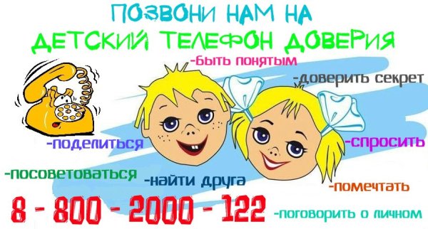 Детский телефон доверия рисунок