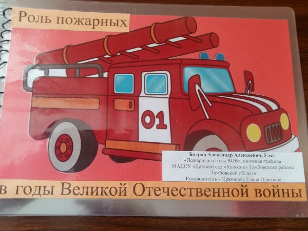 Поделка плакат пожарной