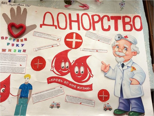 Стань донором плакат