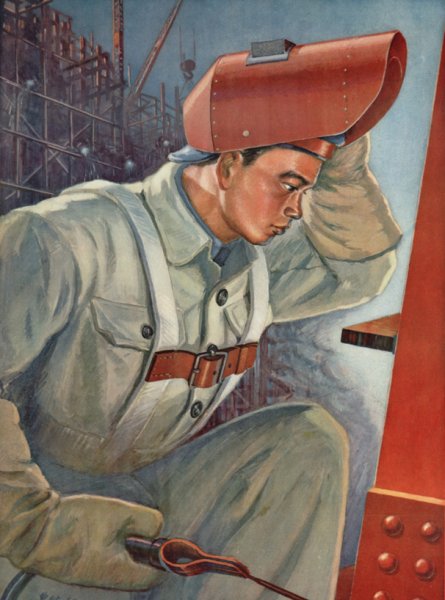 Агитационный плакат профессии