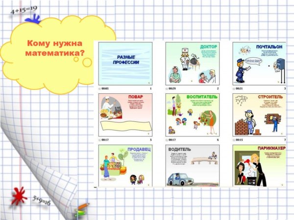 Плакат на тему математика