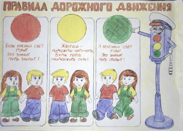 Рисунок на тему ПДД