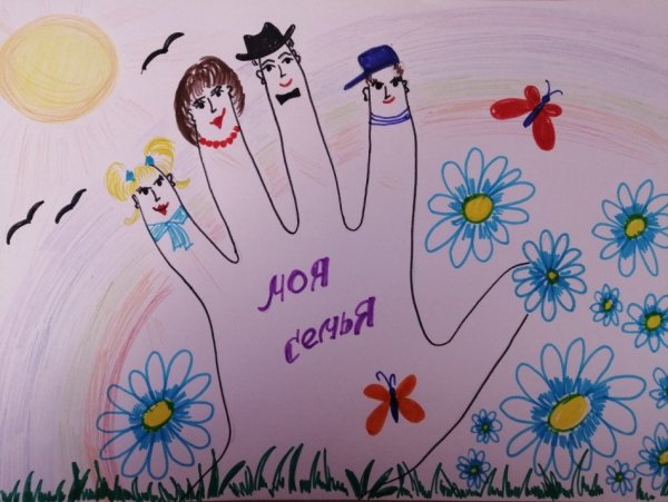 Моя семья моё богатство рисунки