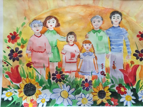 Моя семья моё богатство рисунки