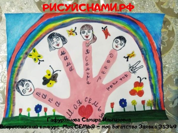 Рисунок на тему моя семья мое богатство
