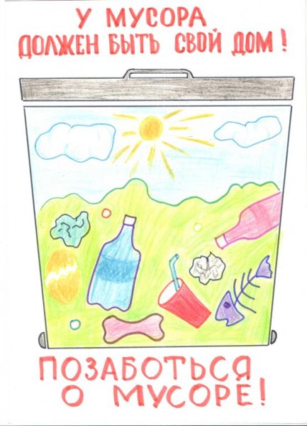 Мы против мусора плакат