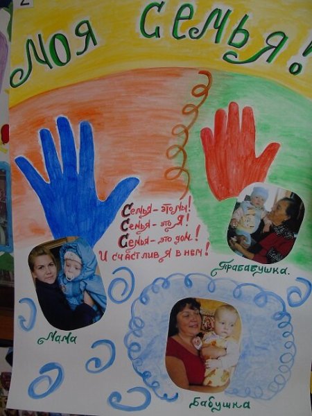 Стенгазета на тему семья