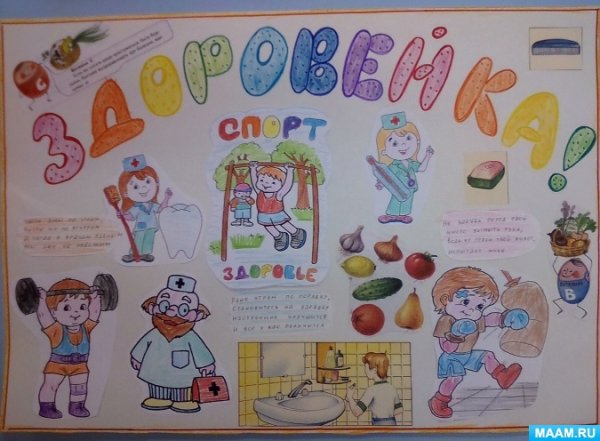 Плакат здоровый образ жизни